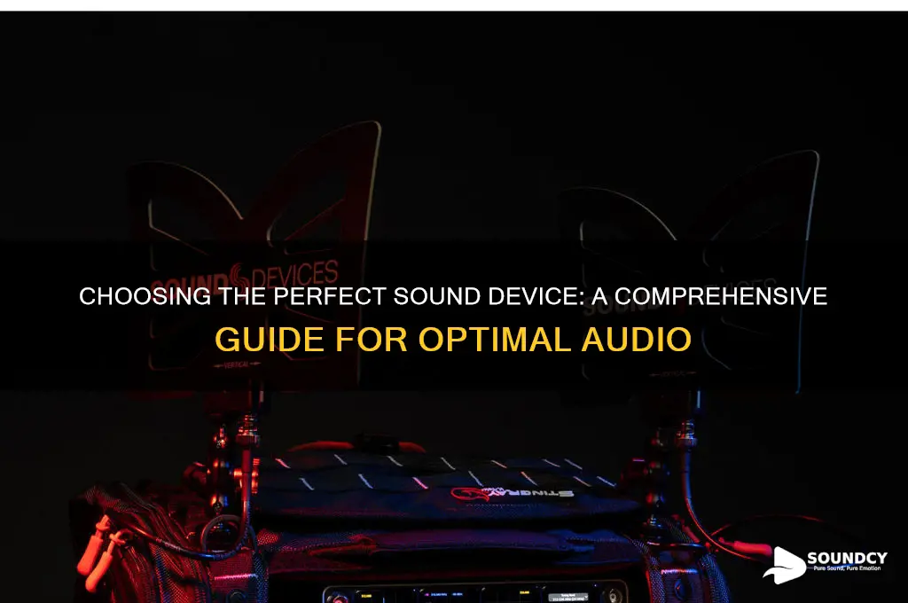 how to select sound device