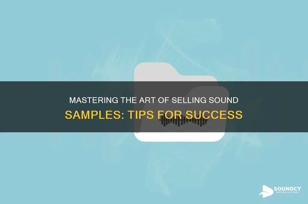 how to sell sound samples