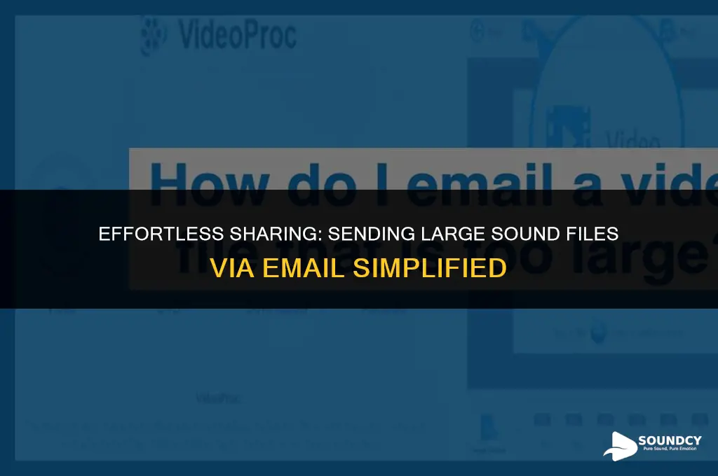 how to send a large sound file through email