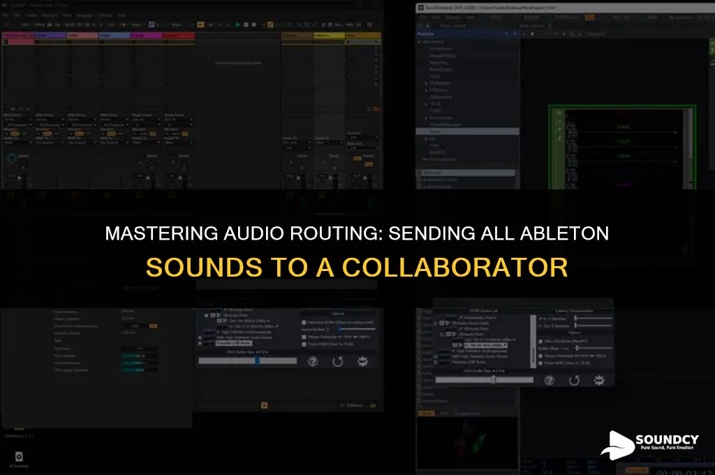 how to send all sounds from ableton to someone