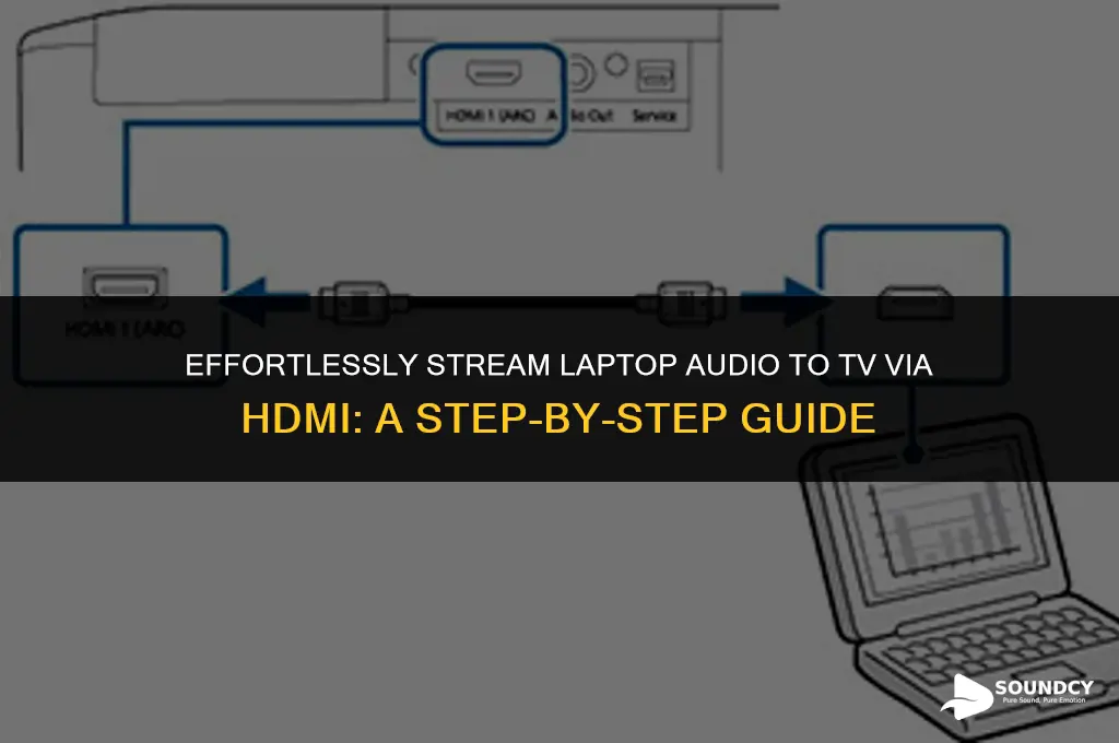 how to send laptop sound over hdmi to tv