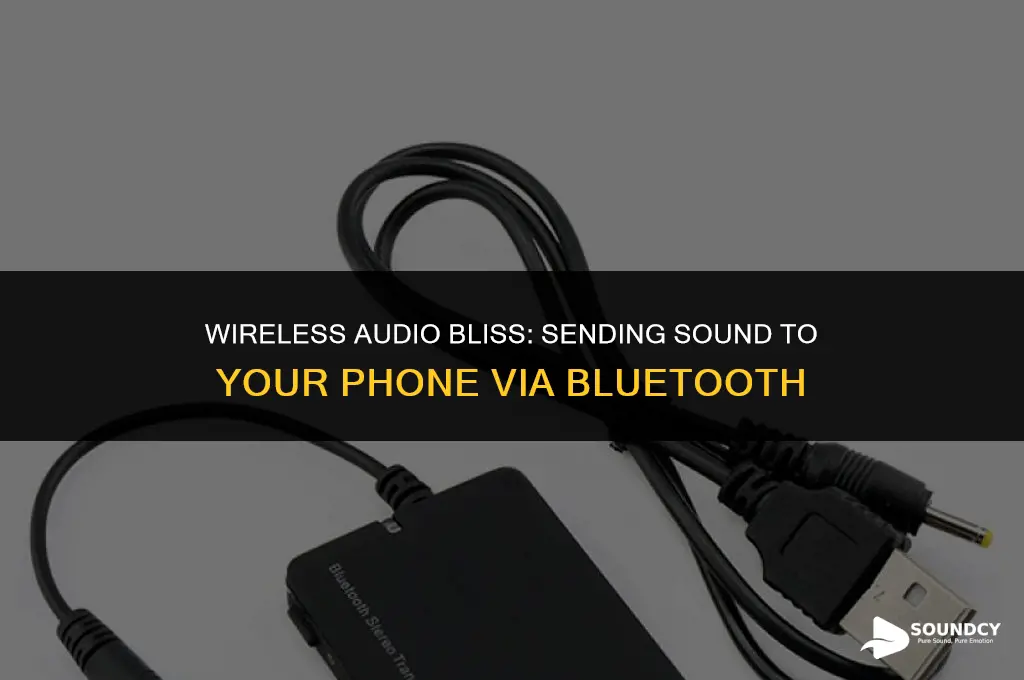 how to send sound to your phone through bluetooth
