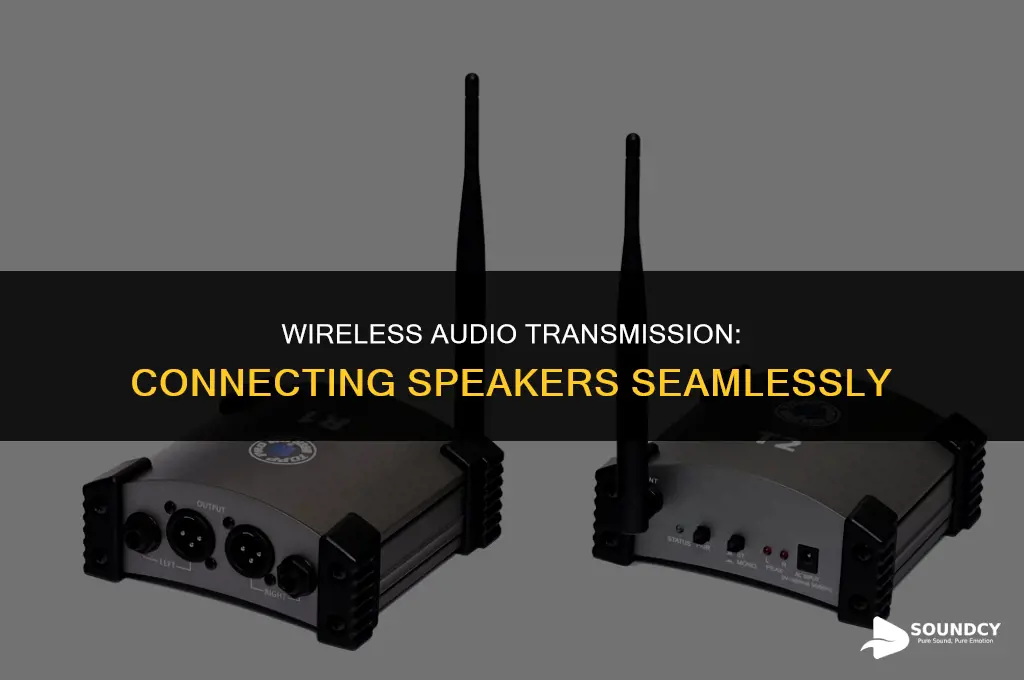 how to send sound wirelessly from speaker to speaker