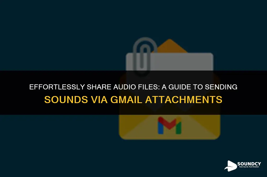 how to send sounds as an attatchment to gmail