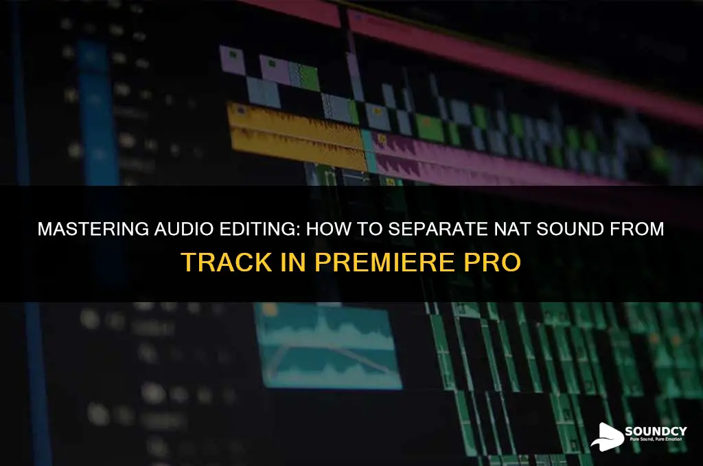 how to separate nat sound from track premier pro