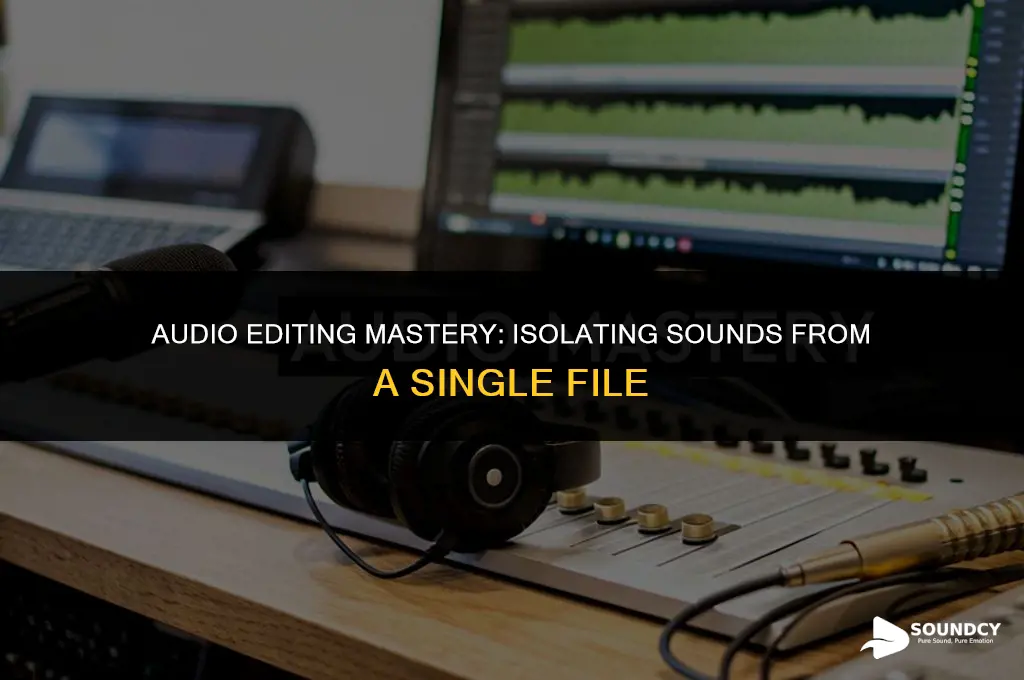 how to separate sounds from a single audio file