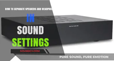 Untangle Your Audio: A Guide to Separating Speakers and Headphones in Sound Settings
