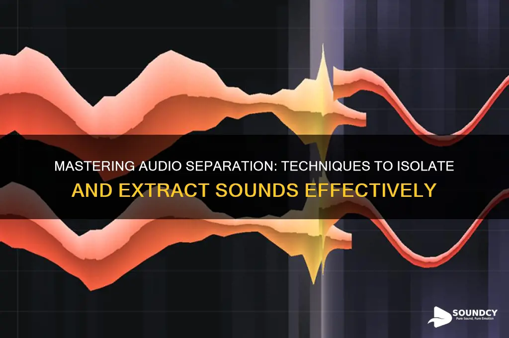 how to seperate audio sounds
