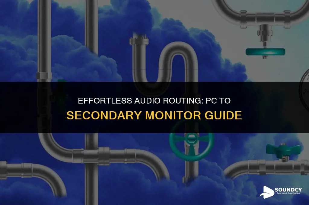 how to seperate sound from pc to secondary monitor