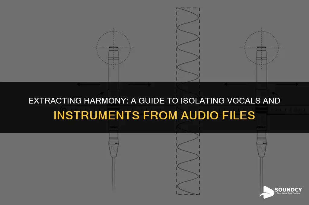 how to seperate vocals and instrument from sound byte