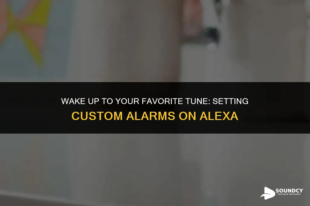 how to set a custom alarm sound on alexa