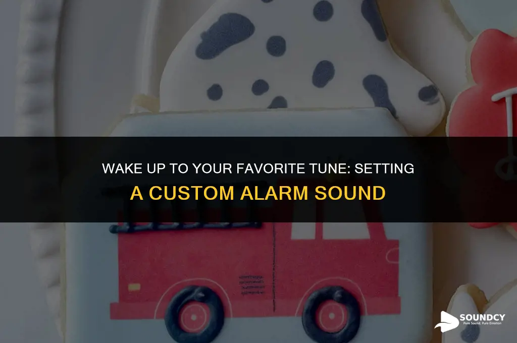 how to set a custom sound as an alarm