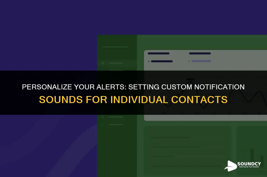 how to set a notification sound for one person