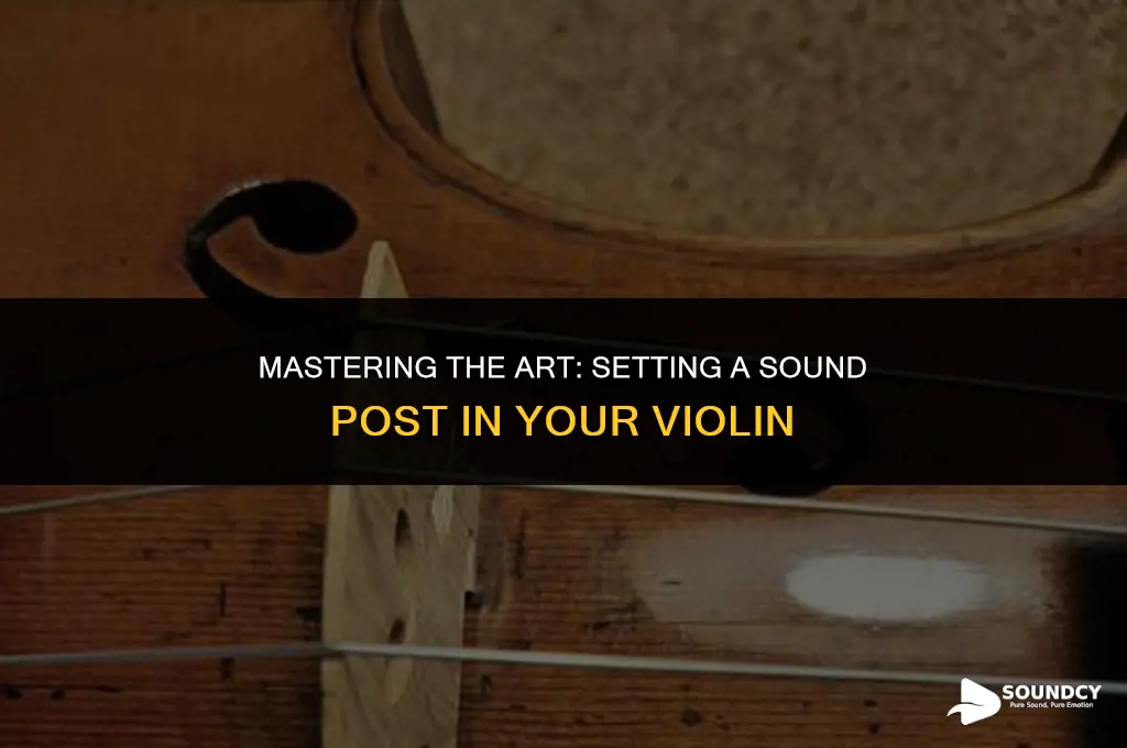 how to set a sound post in a violin