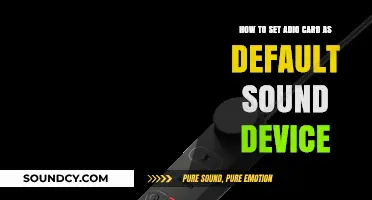 Effortlessly Set Your Audio Card as the Default Sound Device