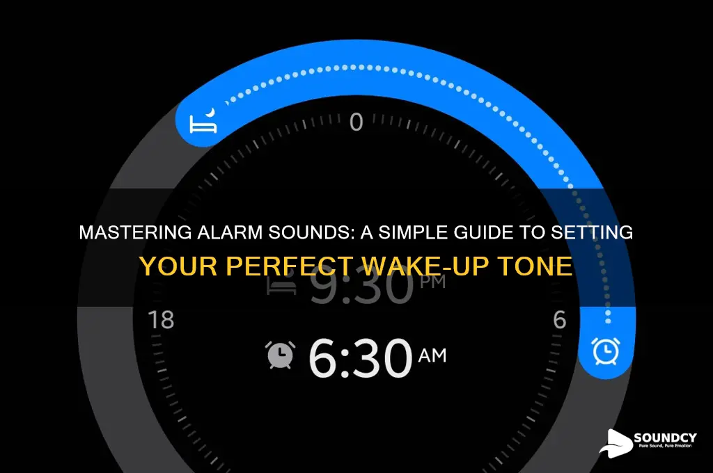 how to set alarm sound