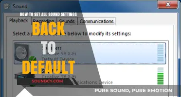 Reset Your Sound: A Simple Guide to Default Audio Settings