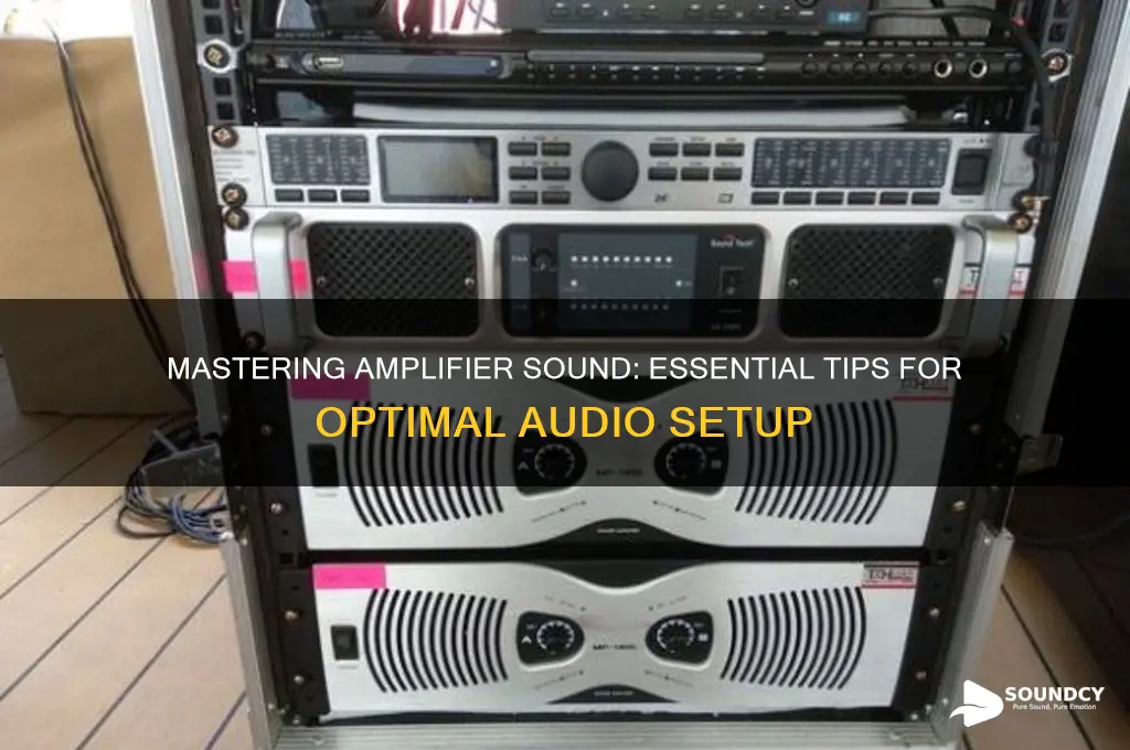 how to set amplifier sound