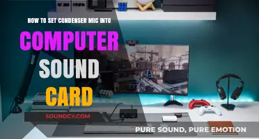 Easy Guide: Connecting Your Condenser Mic to a Computer Sound Card