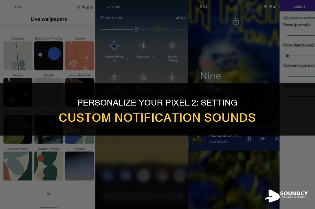 how to set custome notifications sounds on pixel 2