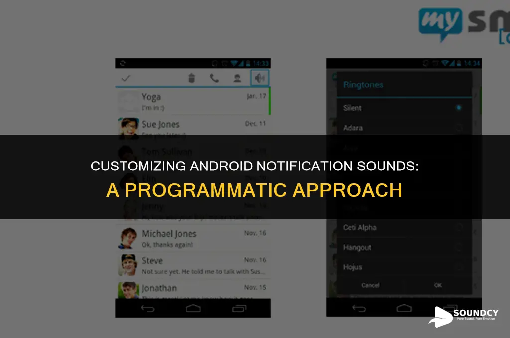 how to set default notification sound in android programmatically
