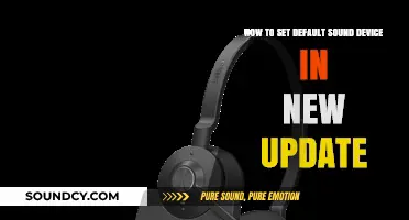 Mastering Audio Settings: Default Sound Device Setup Post-Update