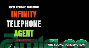 Configuring Default Sound Devices for Infinity Telephone Agents: A Step-by-Step Guide