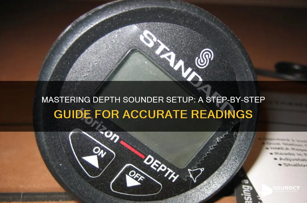 how to set depth sounder