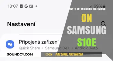 Customize Your Samsung S10e: Setting Incoming Text Sounds Made Easy