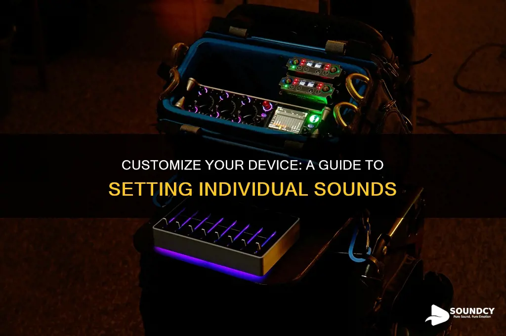 how to set individual sounds