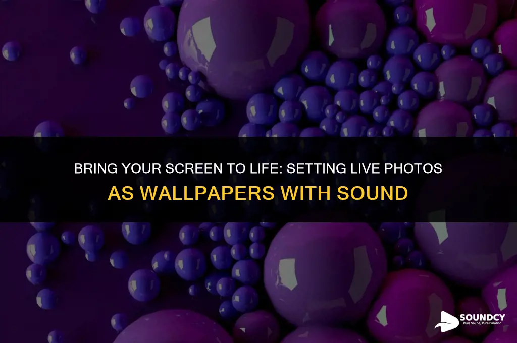how to set live photo as wallpaper with sound