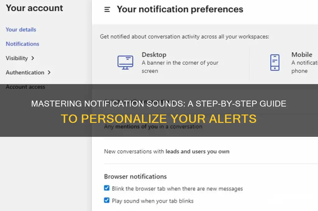 how to set notification sound