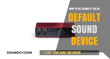 Effortlessly Set Scarlett 2i2 as Your Default Sound Device