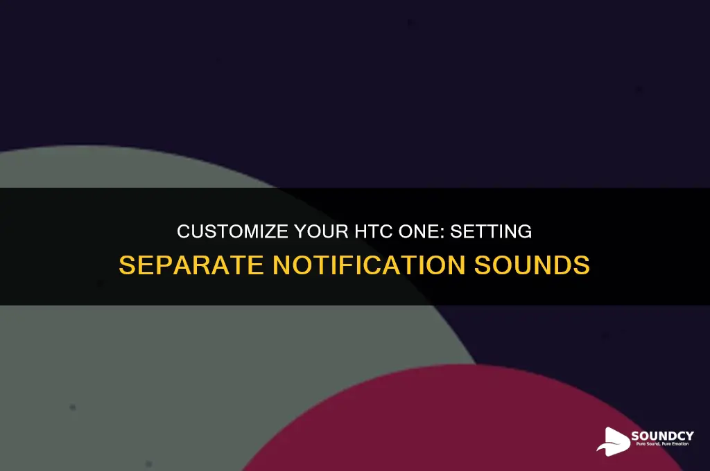 how to set separate notification sound on htc one