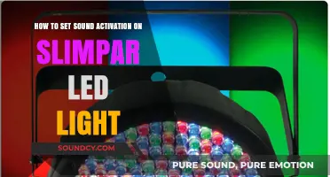 Activate Your Slimpar LED Light with Sound: A Step-by-Step Guide