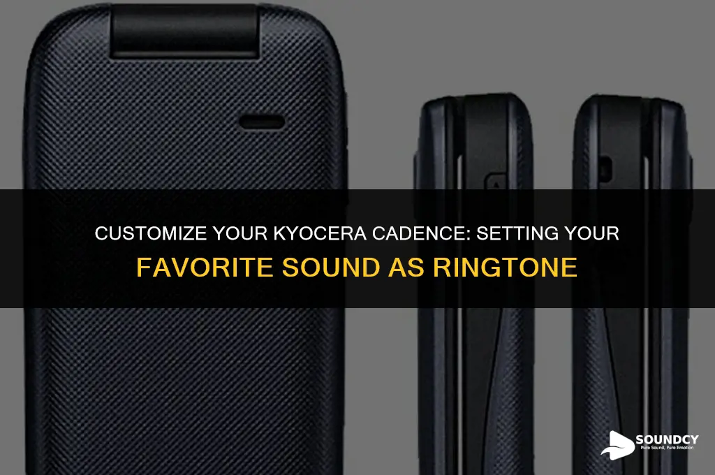 how to set sound as ringtone on kyocera cadence