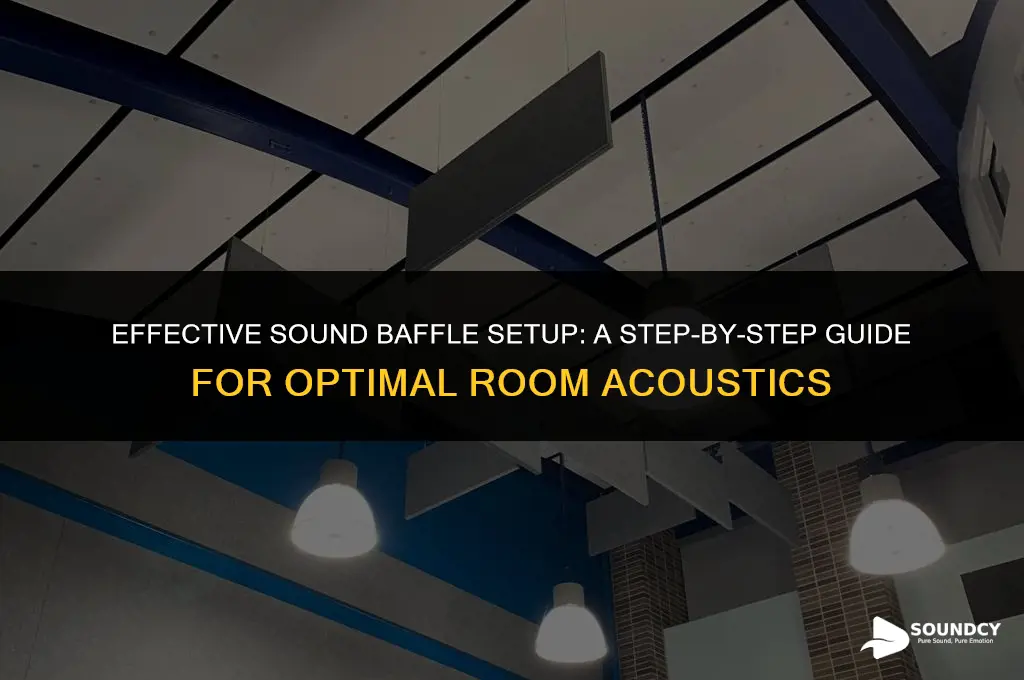 how to set sound baffles up in a room