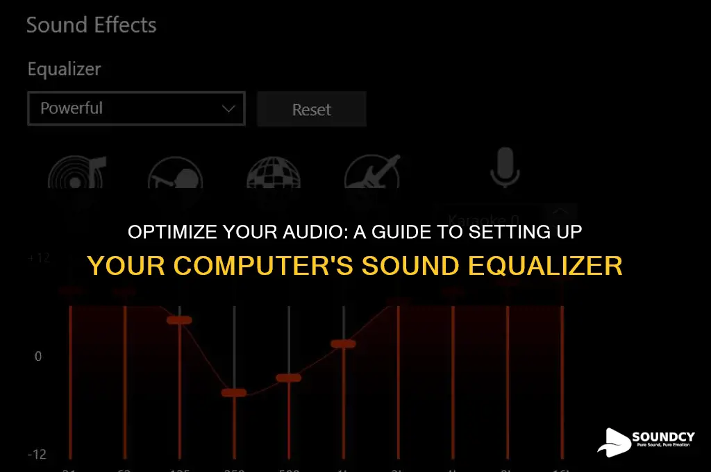 how to set sound equalizer for my computer sound