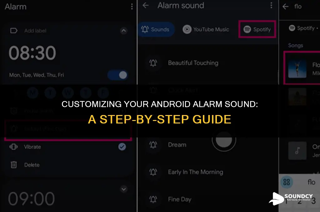 how to set sound for alarm only on android