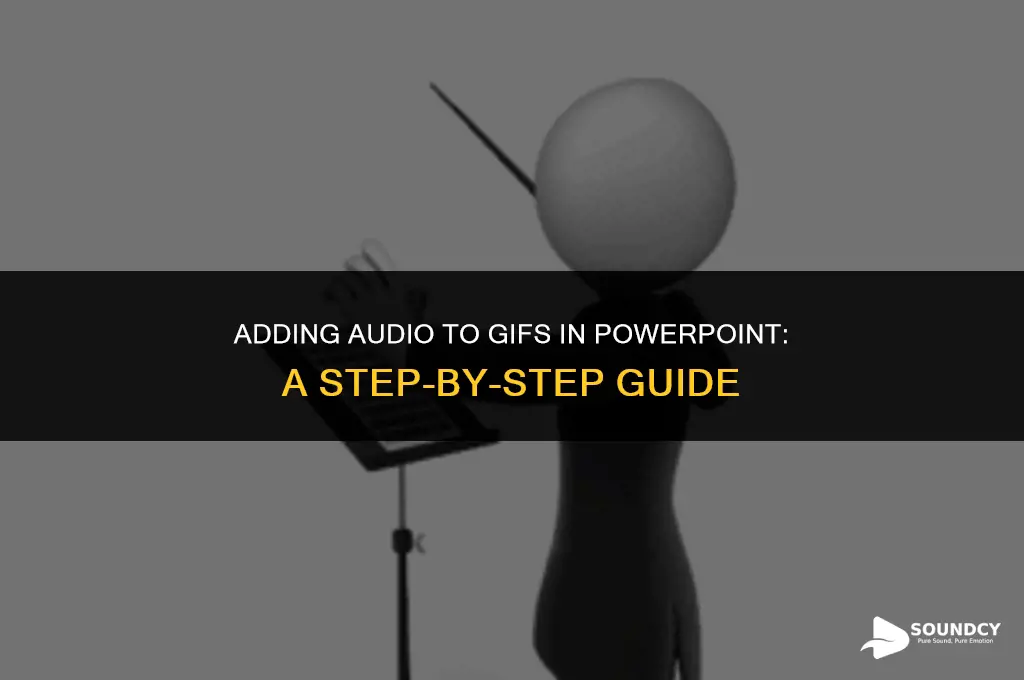 how to set sound to a gif in powerpoint