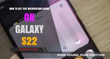 Customize Your Galaxy S22: Setting Text Notification Sounds Made Easy