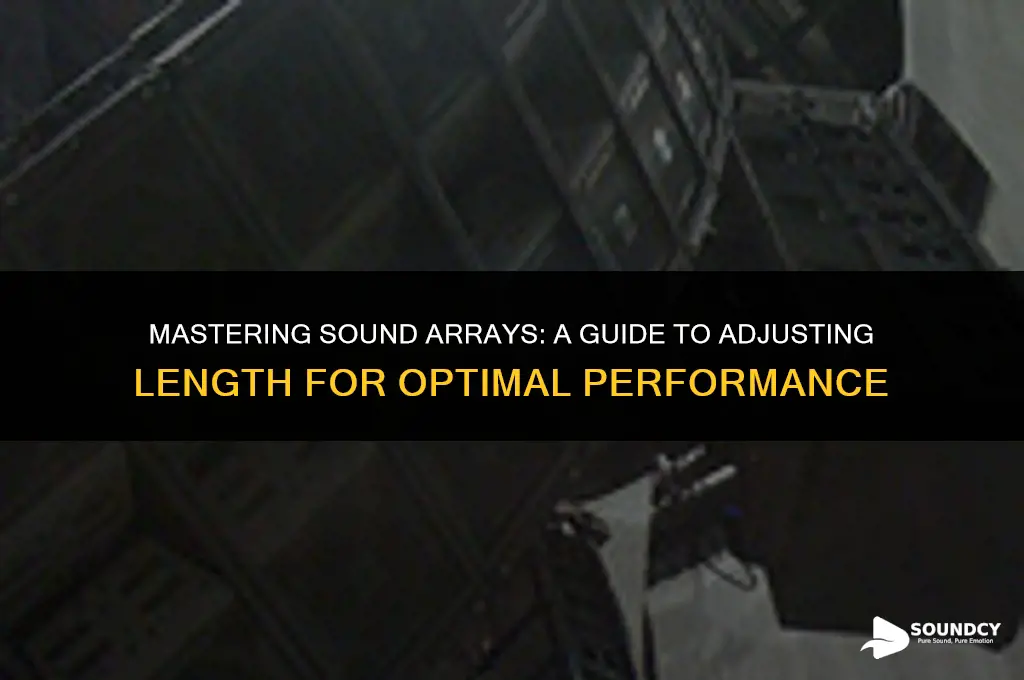 how to set the length of a sound array