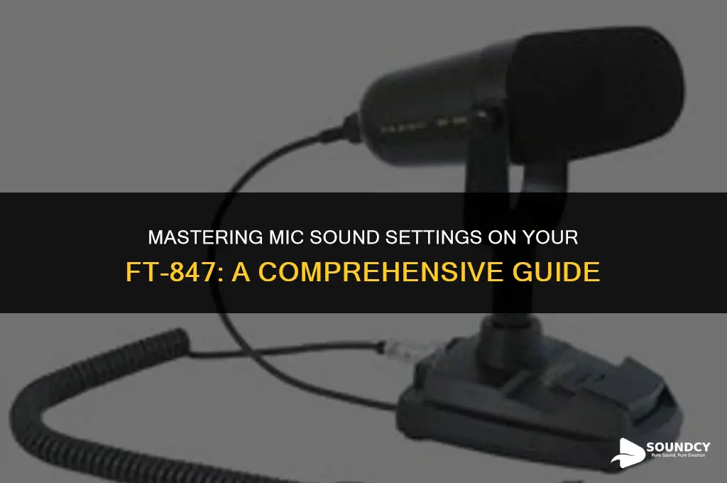 how to set the mic sound on a ft847
