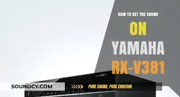 Mastering Audio Settings: A Guide to Yamaha RX-V381 Sound Configuration