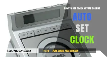 Effortlessly Set Your Timex Nature Sounds Clock with Auto-Set Feature