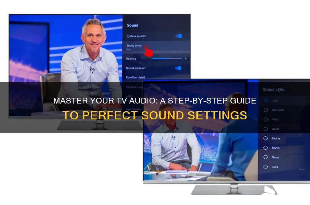 how to set tv sound