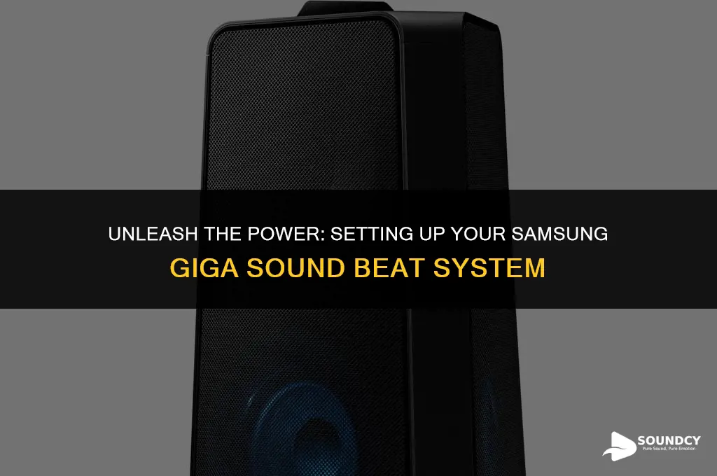 how to set up a samsung giga sound beat