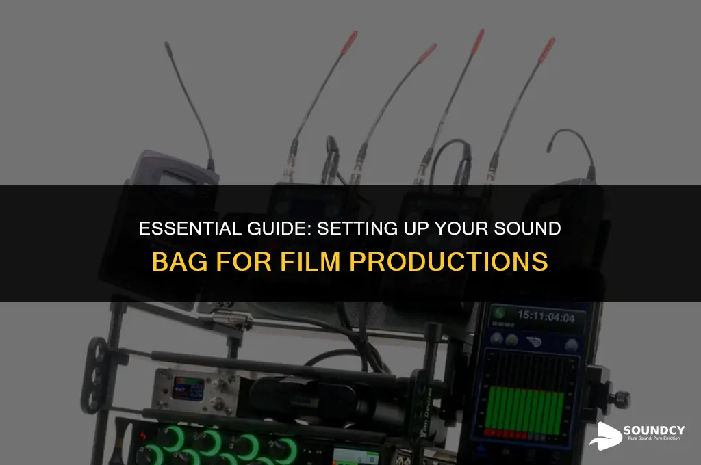 how to set up a sound bag for film