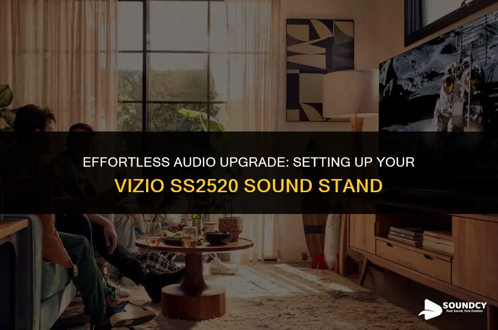 how to set up a vizio ss2520 sound stand