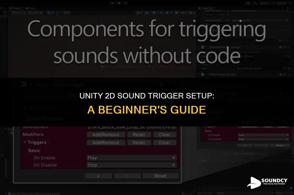 how to set up basic sound trigger unity 2d